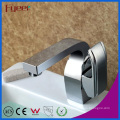 Fyeer Deck Mounted Chrome Single Handle Bathroom Hot &Cold Water Mixer Tap